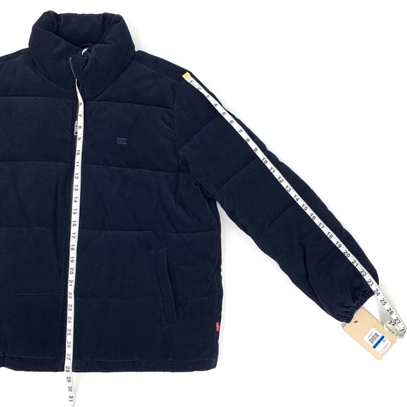 Levi's NWT Navy Corduroy Zoe Puffer Jacket, XL - Picture 15 of 16